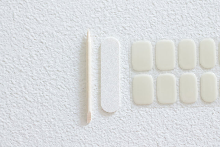 Frnka semi-cured gel nail wraps cream beige | Australia