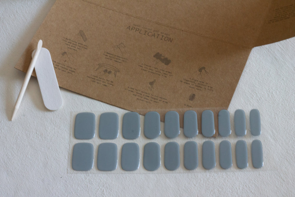 Frnka semi-cured gel nail wraps grey | Australia