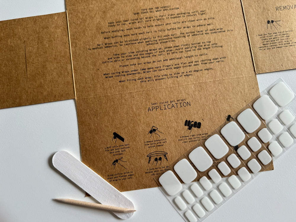 Frnka semi-cured gel nail wraps in blush pink | Australia