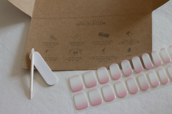Frnka semi-cured gel nail wraps ombre | Australia