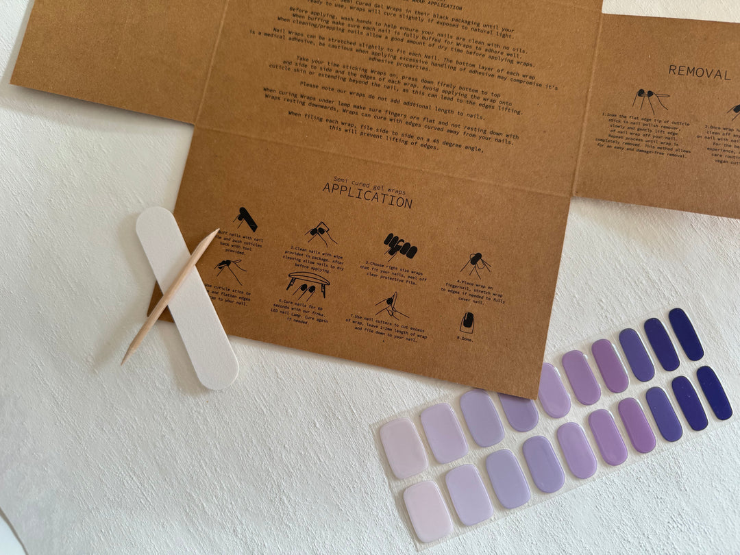 Manicure Semi Cured Gels - Burano (Purple Hues)